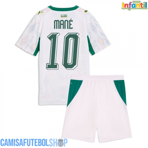 Camisa de time de futebol Senegal Sadio Mane #10 Replicas 1º Equipamento Infantil Mundo 2026 Manga Curta (+ Calças curtas)